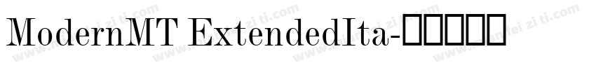 ModernMT ExtendedIta字体转换